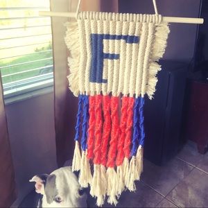 Handmade UF macrame wall hanging Florida gators 🐊